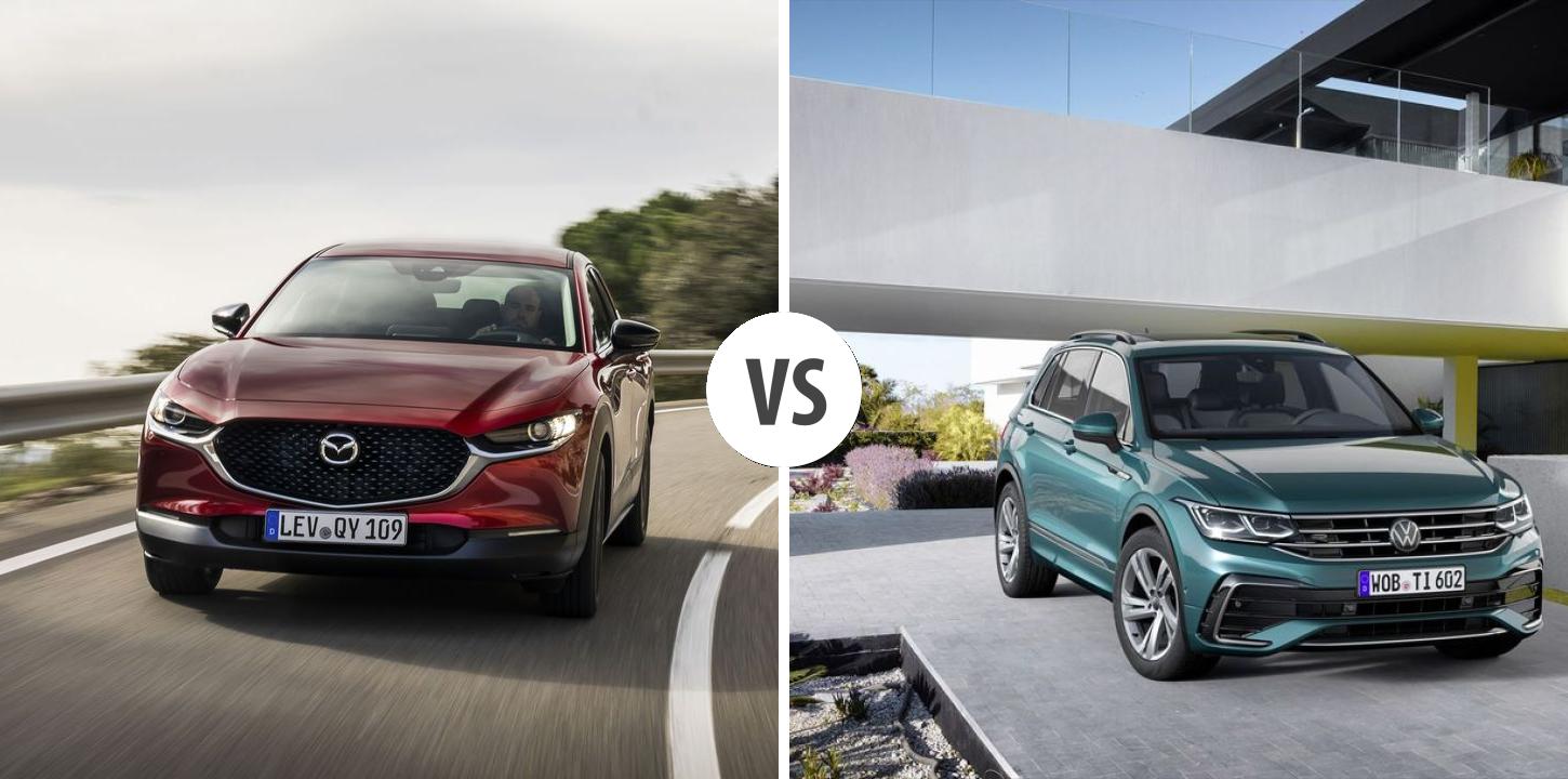 Mazda MX30 VS Volkswagen Tiguan Autovergleich AUTOGOTT.DE