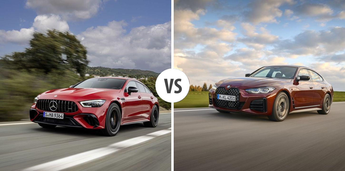 Mercedes AMG GT 4-Türer Coupé VS BMW 4er Gran Coupé – Vergleiche Preise ...