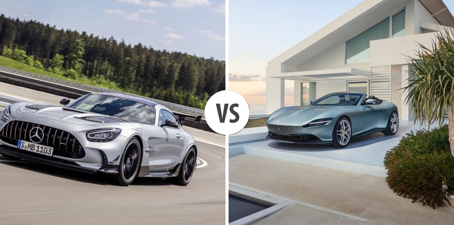Mercedes AMG GT Coupé VS Ferrari Roma Cabrio – Vergleiche Preise ...