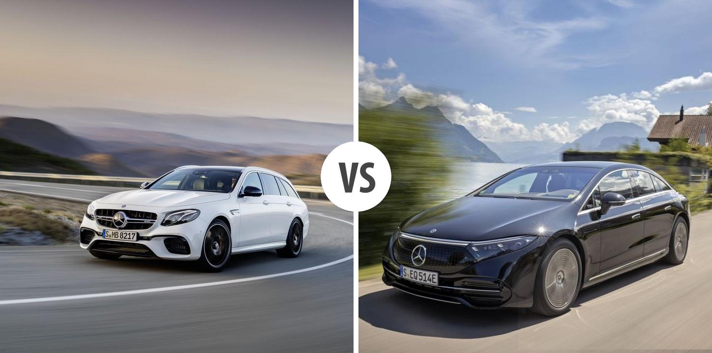 Mercedes E-Klasse T-Modell VS Mercedes EQS Limousine – Vergleiche ...