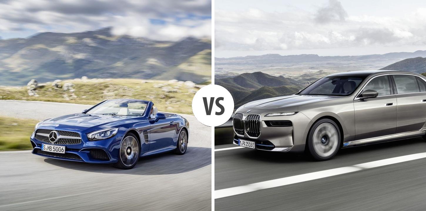 Mercedes SL VS BMW i7 – Vergleiche Preise, Leistung, Kofferraum ...
