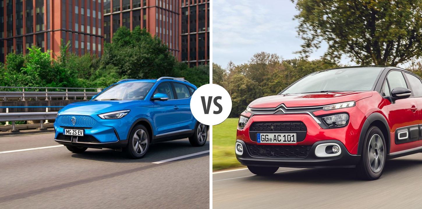 MG ZS EV VS Citroën C3 Autovergleich AUTOGOTT.DE