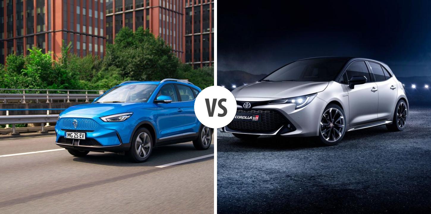 MG ZS EV VS Toyota Corolla Autovergleich AUTOGOTT.DE