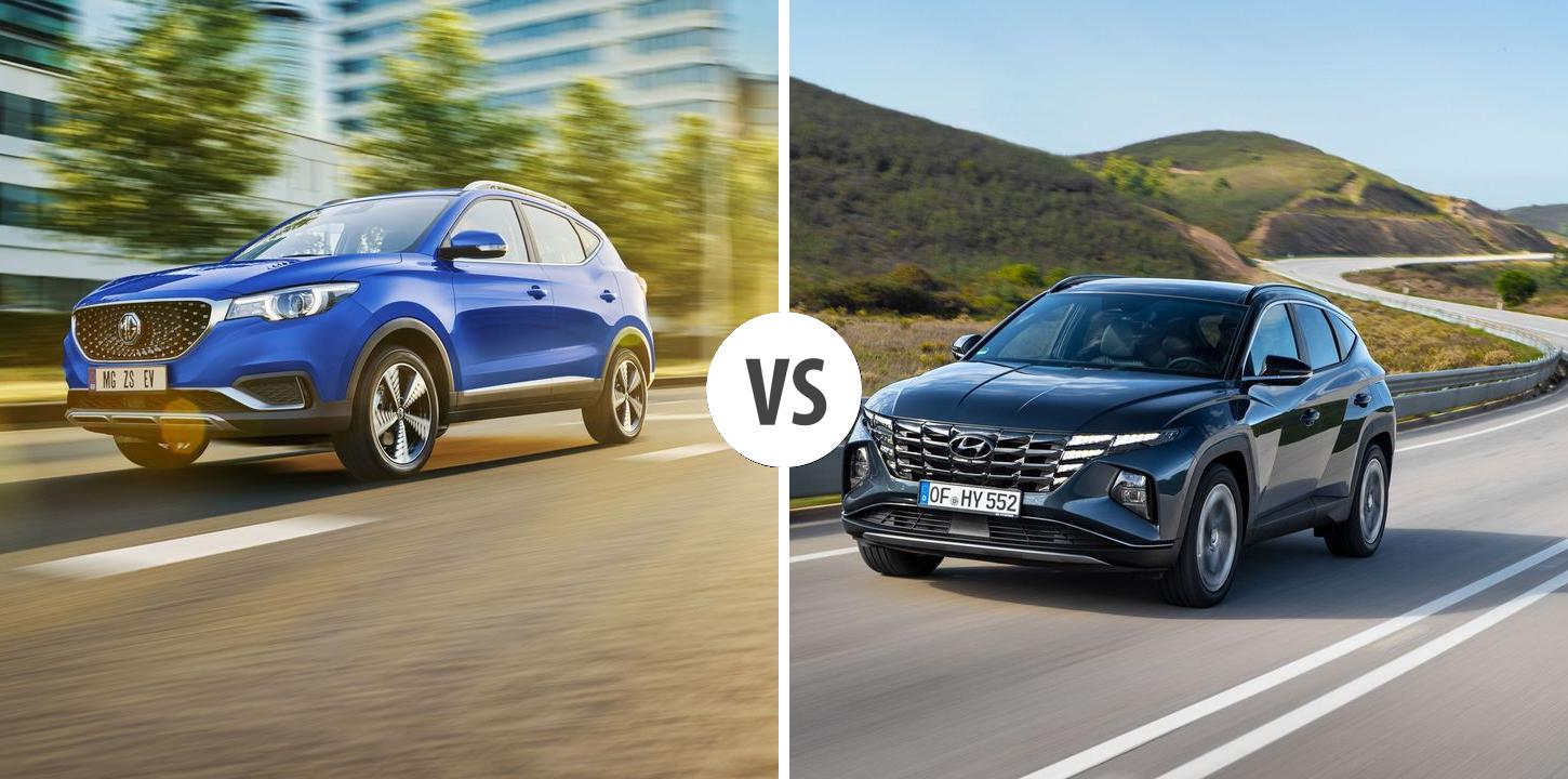 MG ZS VS Hyundai Tucson Autovergleich AUTOGOTT.DE