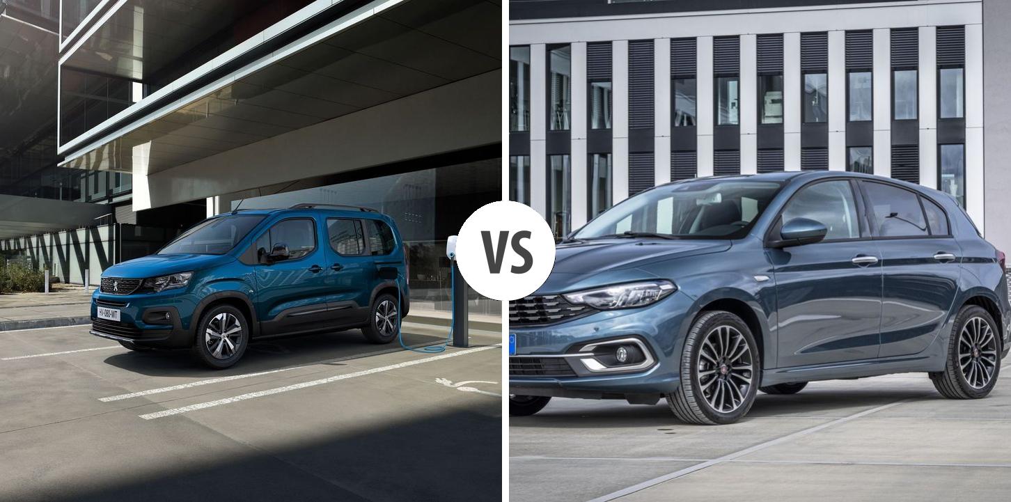 Peugeot e-Rifter VS FIAT Tipo 5-Türer Autovergleich | AUTOGOTT.DE