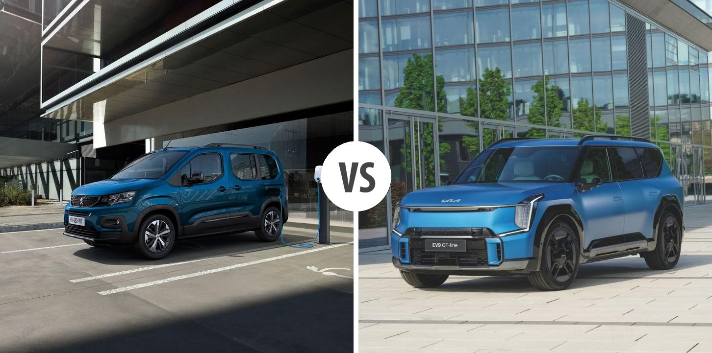 Peugeot e-Rifter VS KIA EV9 – Vergleiche Preise, Leistung, Kofferraum ...