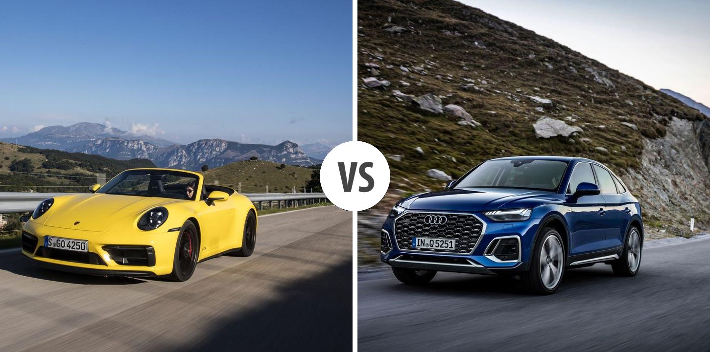 Porsche 911 Cabriolet VS Audi Q5 Sportback – Vergleiche Preise ...