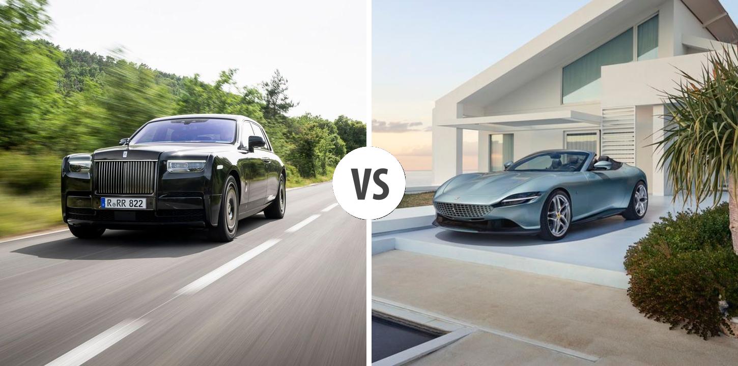 Phantom Roma Rolls-Royce Phantom VS Ferrari Roma Cabrio – Vergleiche Preise ...
