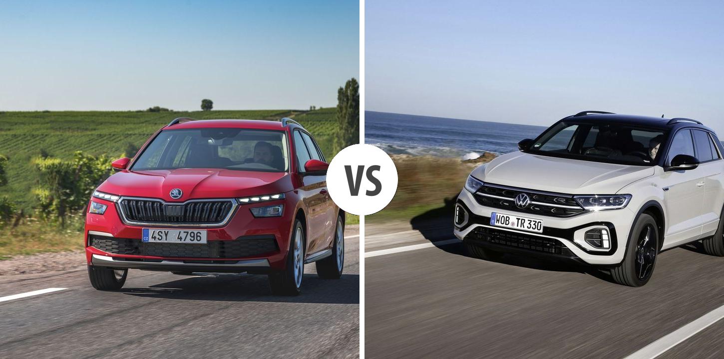 Skoda Kamiq VS Volkswagen TRoc Autovergleich AUTOGOTT.DE
