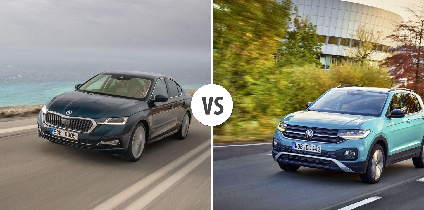 Skoda Octavia VS Volkswagen T-Cross Autovergleich | AUTOGOTT.DE