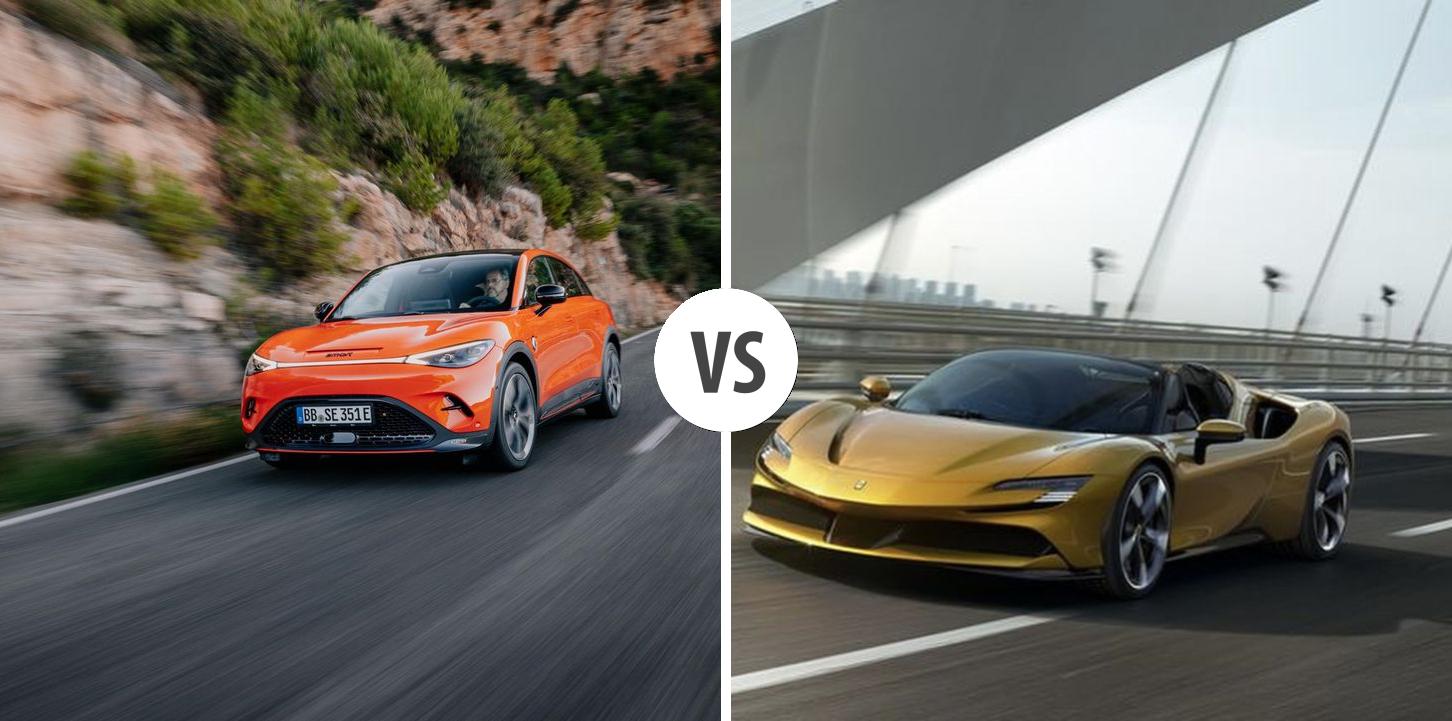 Smart Ferrari Smart #3 VS Ferrari SF90 Roadster – Vergleiche Preise, Leistung ...