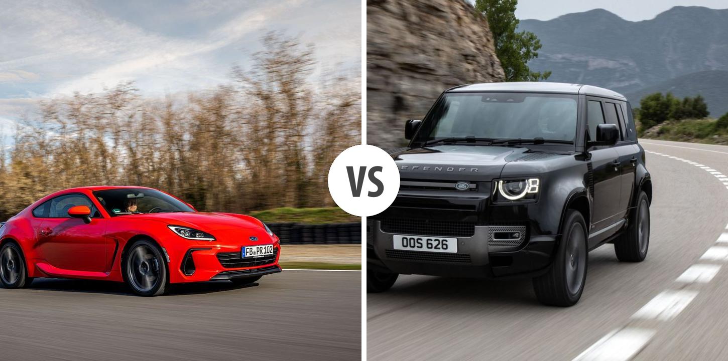 Subaru BRZ VS Land Rover Defender – Vergleiche Preise, Leistung ...