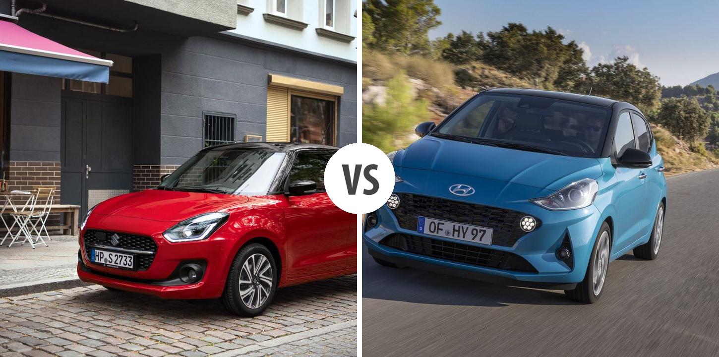 Suzuki Swift VS Hyundai i10 Autovergleich AUTOGOTT.DE