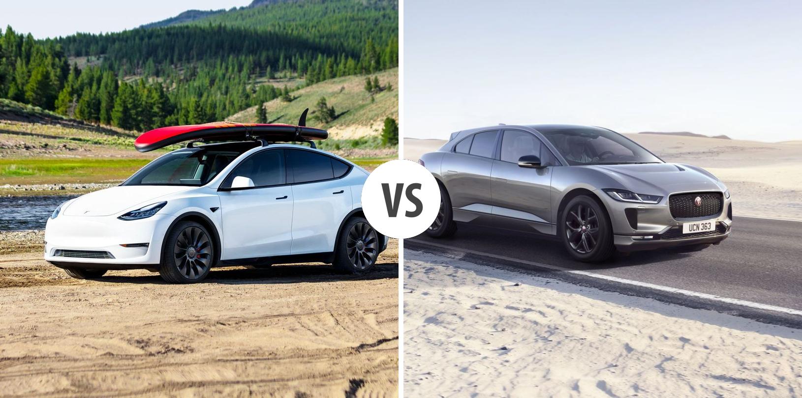 TESLA Model Y VS Jaguar IPACE Autovergleich AUTOGOTT.DE