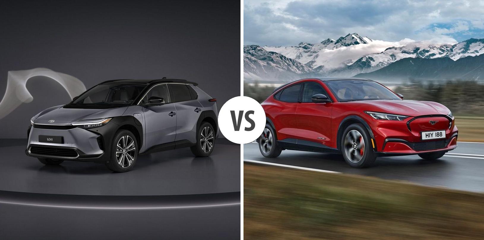 Toyota bZ4X VS Ford Mustang Mach-E ??? Vergleiche Preise, Leistung ...