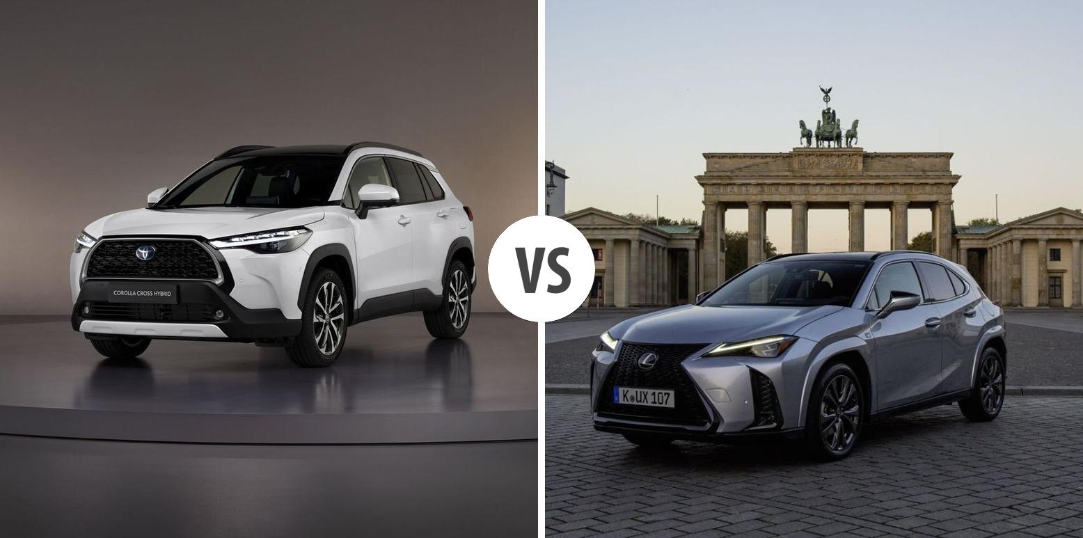 Toyota Corolla Cross VS Lexus UX – Vergleiche Preise, Leistung ...