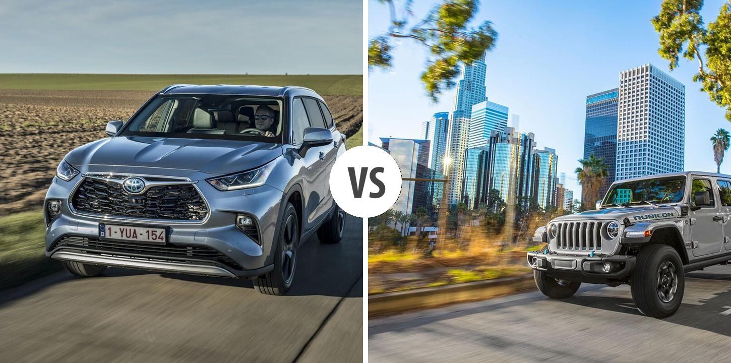 Toyota Highlander VS Jeep Wrangler Autovergleich | AUTOGOTT.DE