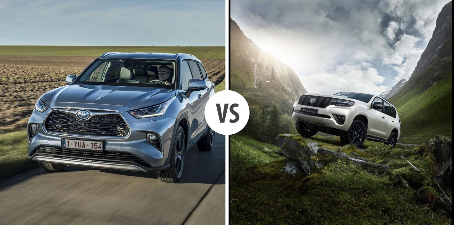 Toyota Highlander VS Toyota Land Cruiser Autovergleich | AUTOGOTT.DE
