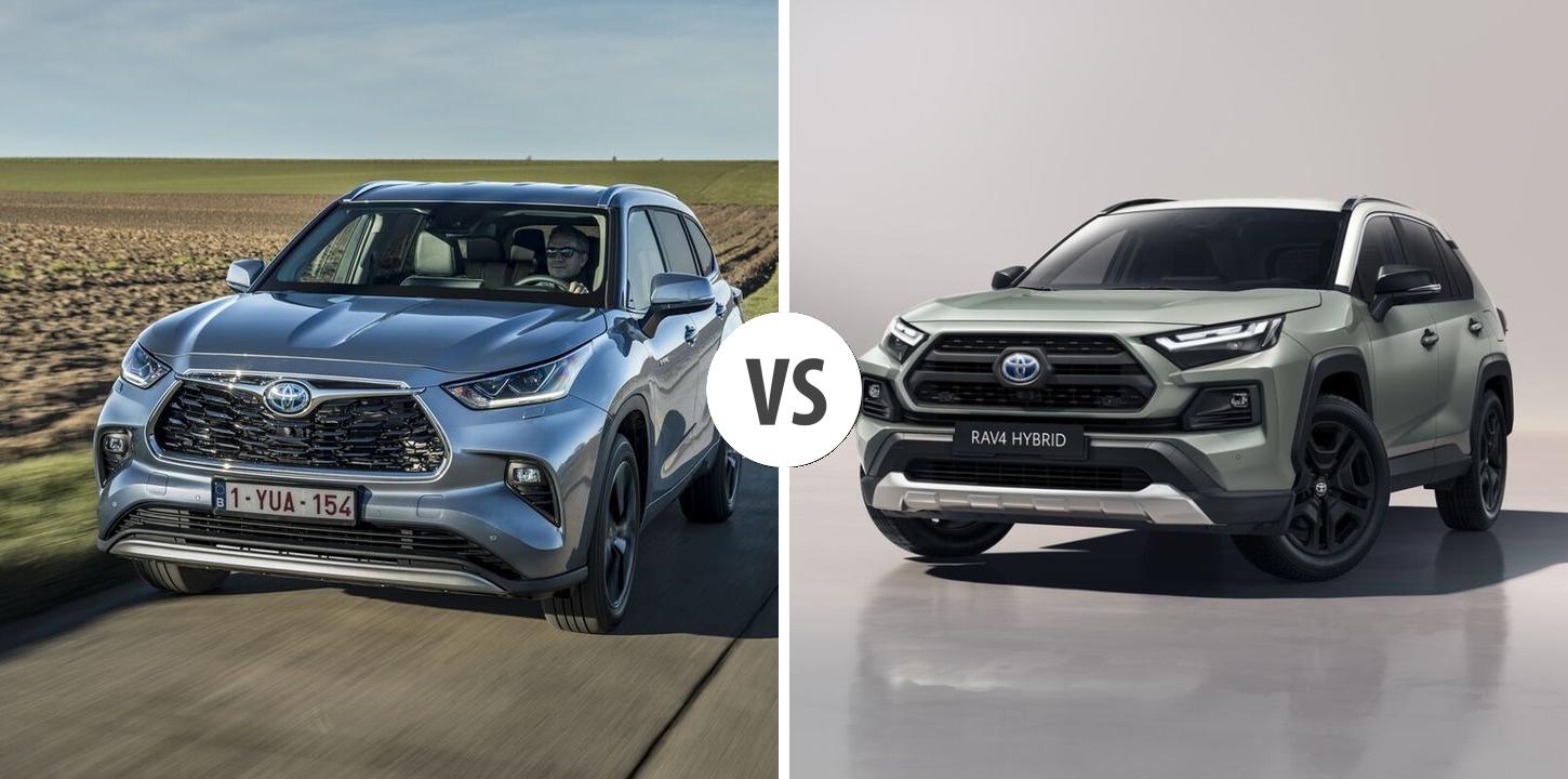 Toyota Highlander VS Toyota RAV4 Autovergleich | AUTOGOTT.DE