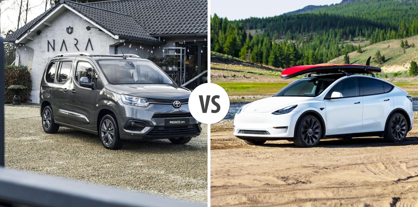 Toyota Proace City Verso L1 VS TESLA Model Y – Vergleiche Preise ...