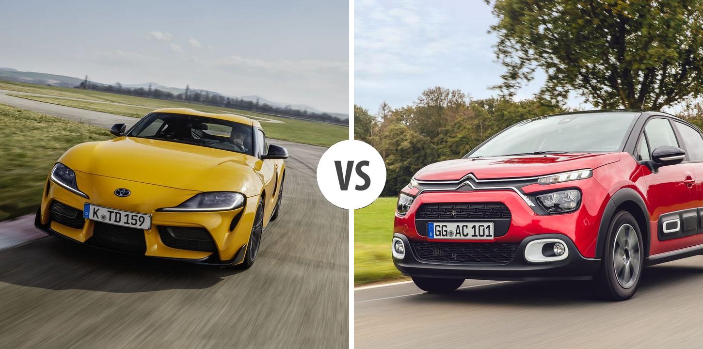 Toyota In Der Nähe Jetzt Geöffnet Toyota Supra VS Citroën C3 Autovergleich | AUTOGOTT.DE