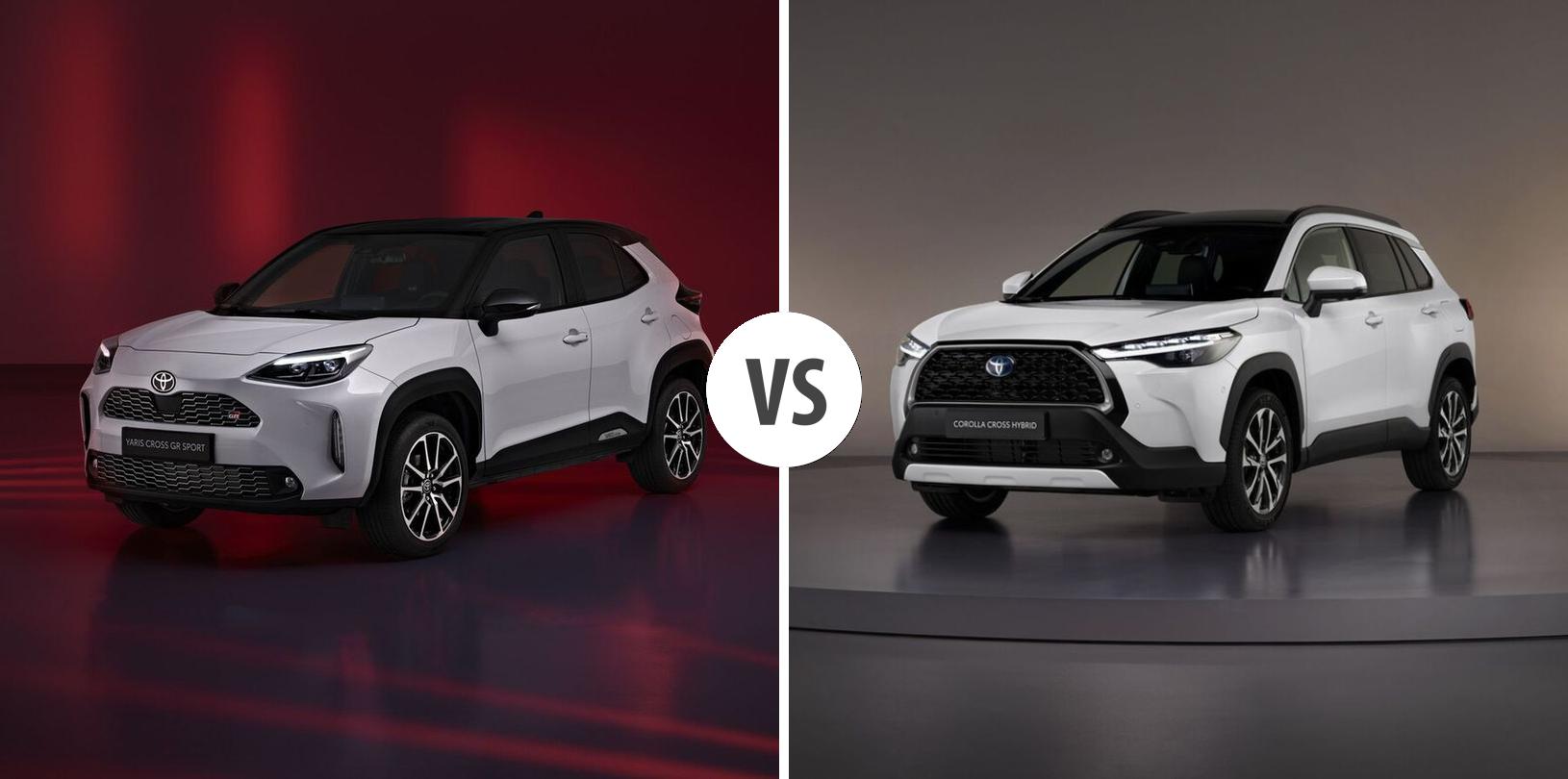 Toyota Yaris Cross VS Toyota Corolla Cross Autovergleich AUTOGOTT.DE