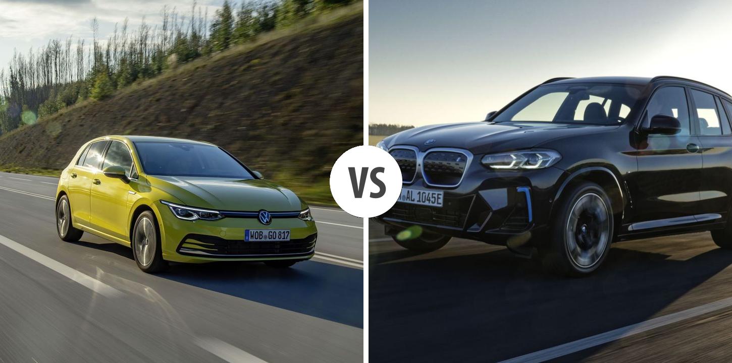 Volkswagen Golf VS BMW iX3 Autovergleich AUTOGOTT.DE