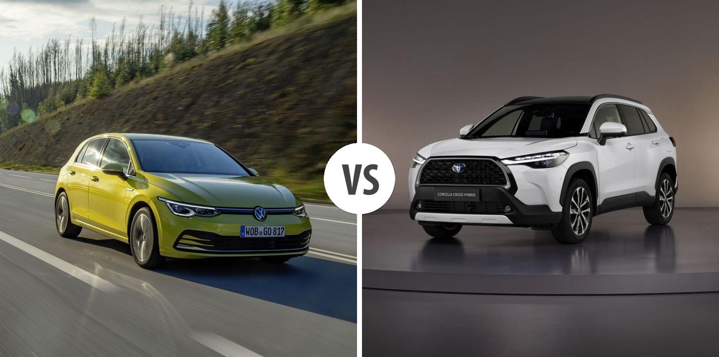 Volkswagen Golf VS Toyota Corolla Cross Autovergleich AUTOGOTT.DE