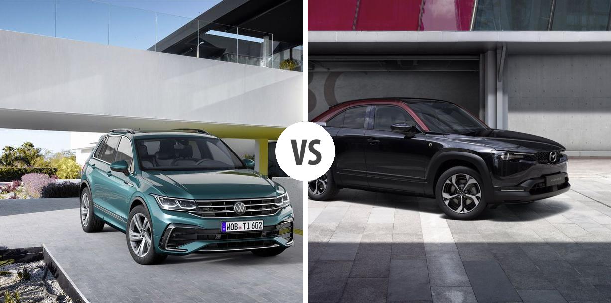 Volkswagen Tiguan VS Mazda MX30 REV Autovergleich AUTOGOTT.DE